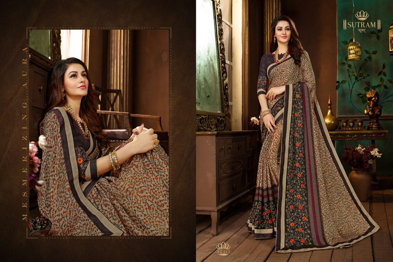 Zeeya Vol-2 By Sutram 413 To 419 Series Indian Traditional Wear Collection Beautiful Stylish Fancy Colorful Party Wear & Occasional Wear Rangoli Georgette Sarees At Wholesale Price
