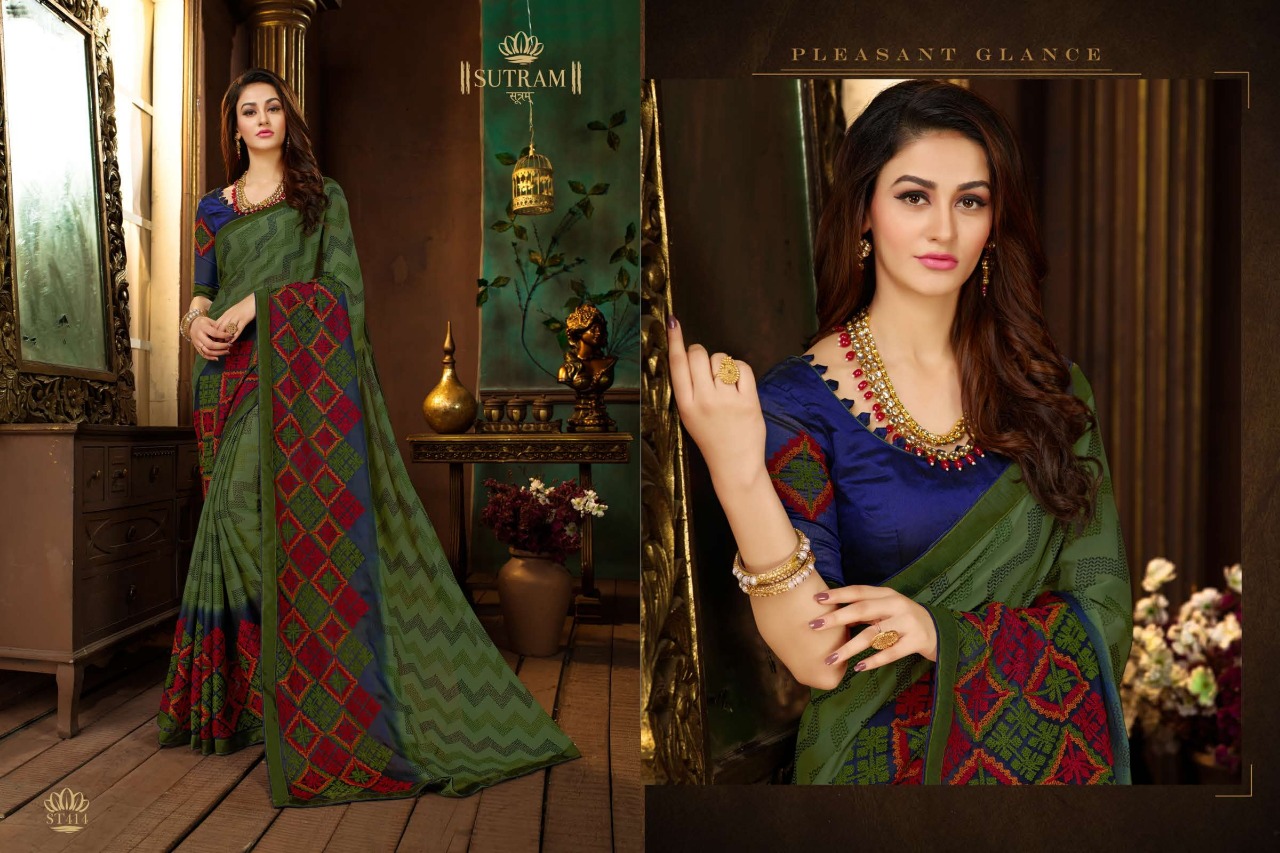 Zeeya Vol-2 By Sutram 413 To 419 Series Indian Traditional Wear Collection Beautiful Stylish Fancy Colorful Party Wear & Occasional Wear Rangoli Georgette Sarees At Wholesale Price