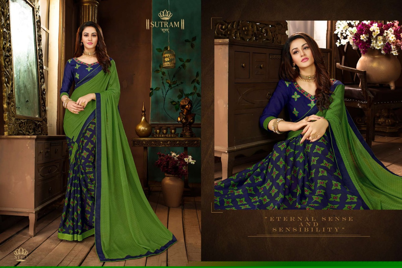 Zeeya Vol-2 By Sutram 413 To 419 Series Indian Traditional Wear Collection Beautiful Stylish Fancy Colorful Party Wear & Occasional Wear Rangoli Georgette Sarees At Wholesale Price