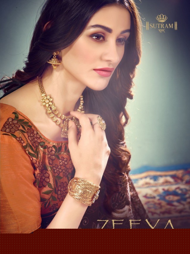 Zeeya Vol-5 By Sutram 537 To 542 Series Indian Traditional Wear Collection Beautiful Stylish Fancy Colorful Party Wear & Occasional Wear Pure Chiffon Printed Sarees At Wholesale Price