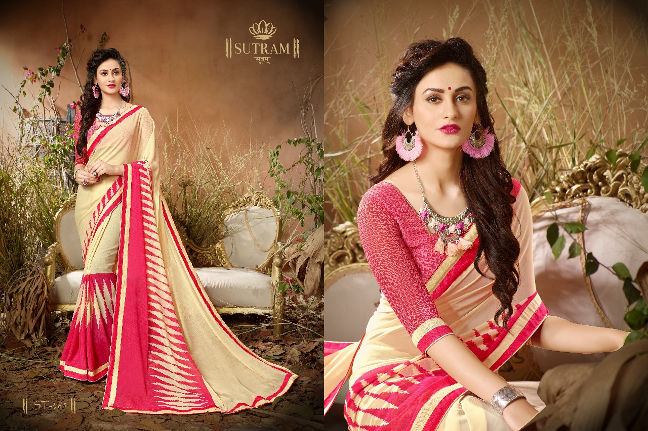 Zeeya By Sutram 362 To 370 Series Beautiful Stylish Fancy Colorful Traditional Wear Collection Party Wear & Occasional Wear Georgette Printed Sarees At Wholesale Price