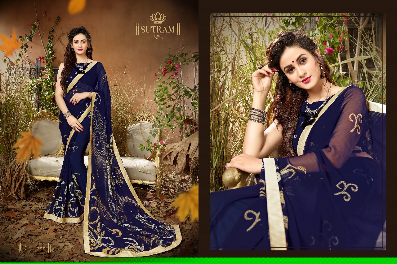 Zeeya By Sutram 362 To 370 Series Beautiful Stylish Fancy Colorful Traditional Wear Collection Party Wear & Occasional Wear Georgette Printed Sarees At Wholesale Price