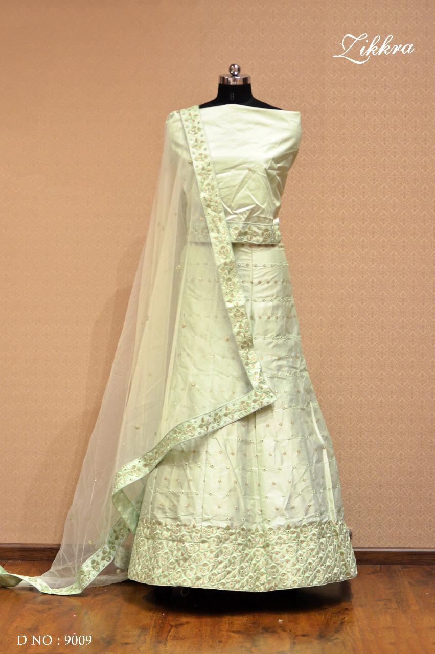 Zikkra Lehenga Vol-7 By Zikkra 9001 To 9010 Series Indian Bridal Wear Collection Beautiful Stylish Fancy Colorful Party Wear & Occasional Wear Net & Velvet Lehengas At Wholesale Price
