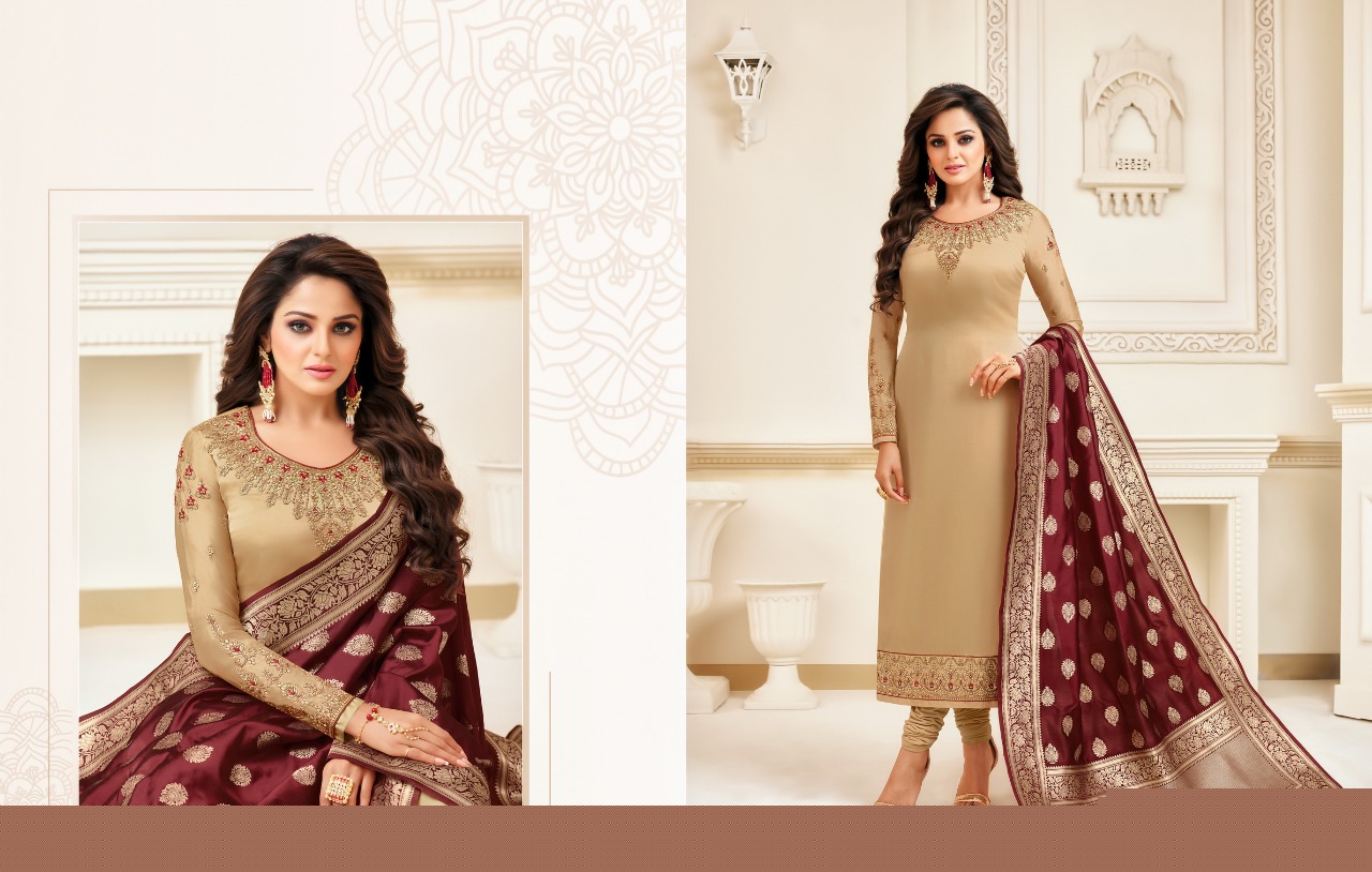 Zisa Vol-57 Hit List By Meera Trendz Designer Beautiful Colorful Fancy Casual Wear & Party Wear Georgette Embroidered Dresses At Wholesale Price