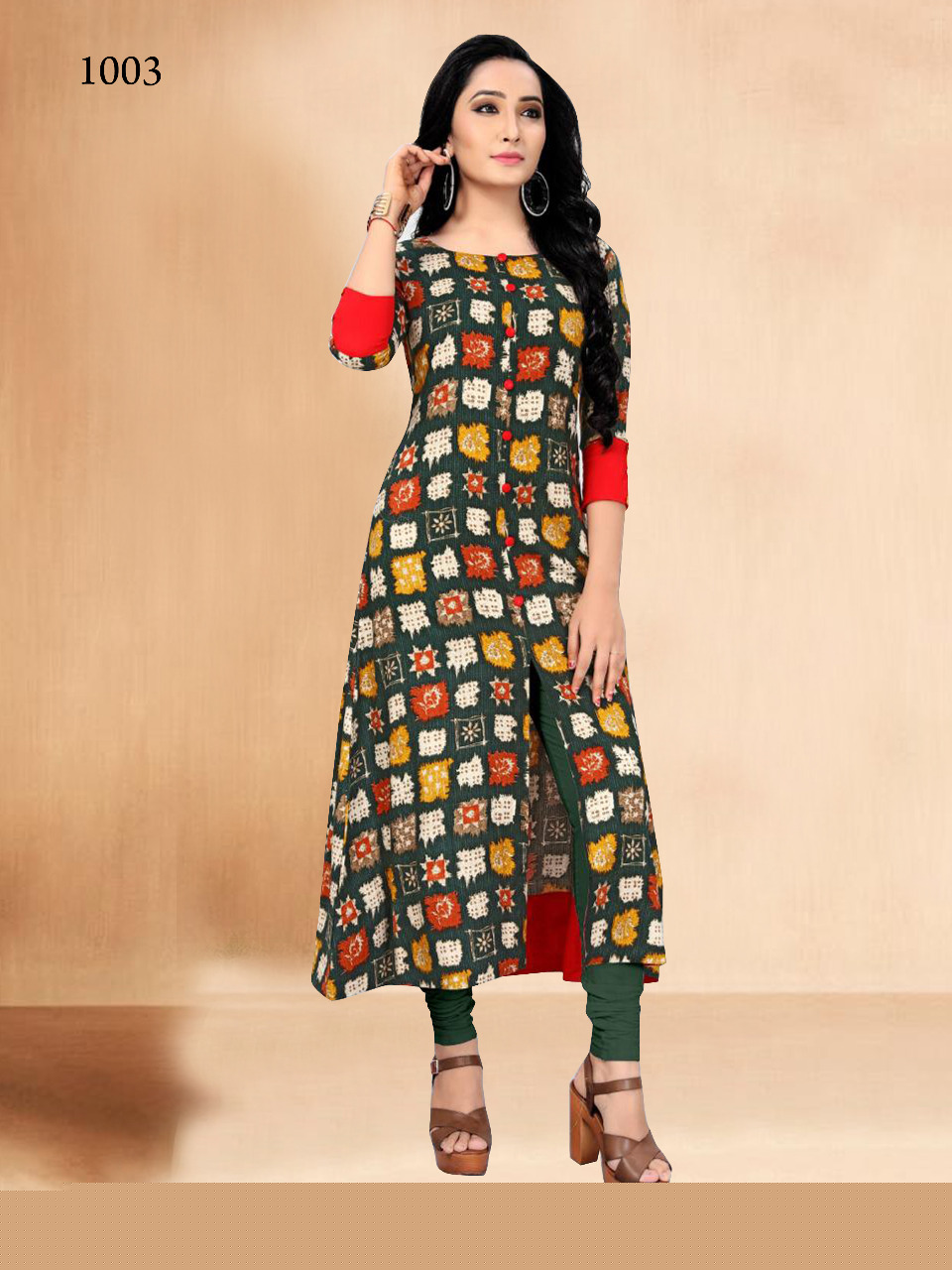 Ziva By Fs 1001 To 1005 Series Stylish Fancy Beautiful Colorful Casual Wear & Ethnic Wear Heavy Rayon Printed Kurtis At Wholesale Price