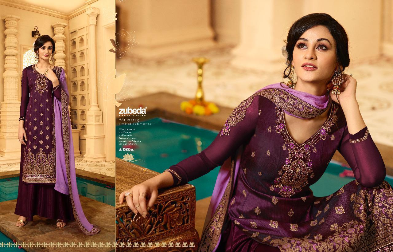 Mahika By Zubeda 16301 To 16308 Series Beautiful Suits Stylish Fancy Colorful Party Wear & Ethnic Wear Pure Banarasi Jacquard With Embroidery Work Dresses At Wholesale Price