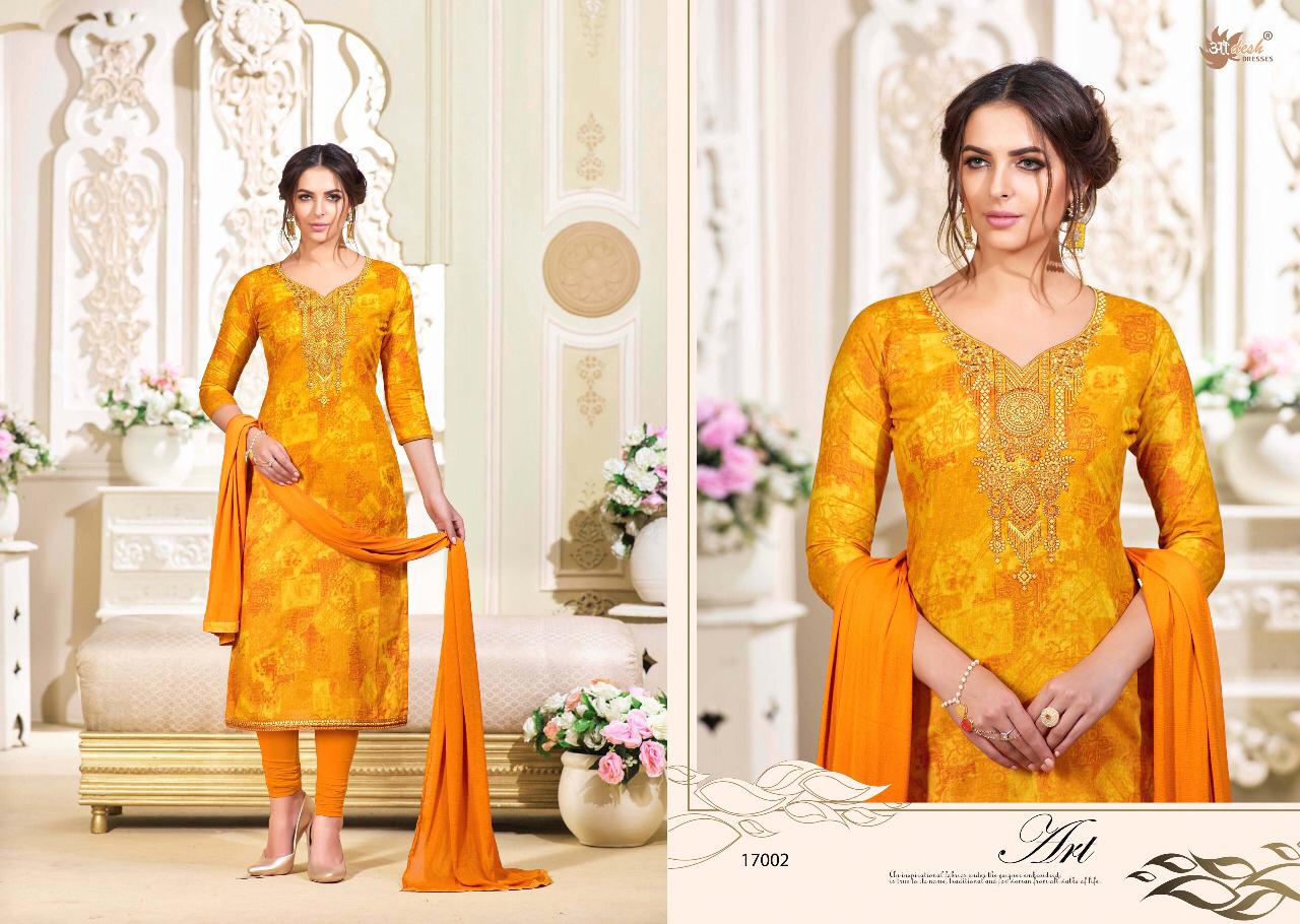 Sale Zyra Vol-17 By Aadesh Dresses 17001 To 17012 Series Indian Traditional Wear Collection Beautiful Stylish Fancy Colorful Party Wear & Occasional Wear Cambric Cotton With Printed Dress At Wholesale Price