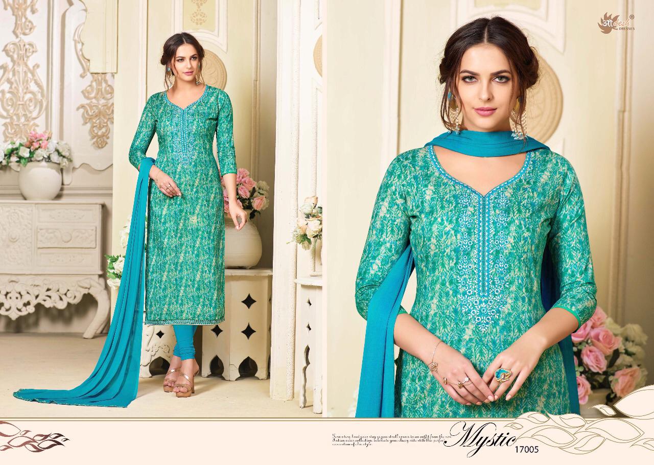 Sale Zyra Vol-17 By Aadesh Dresses 17001 To 17012 Series Indian Traditional Wear Collection Beautiful Stylish Fancy Colorful Party Wear & Occasional Wear Cambric Cotton With Printed Dress At Wholesale Price