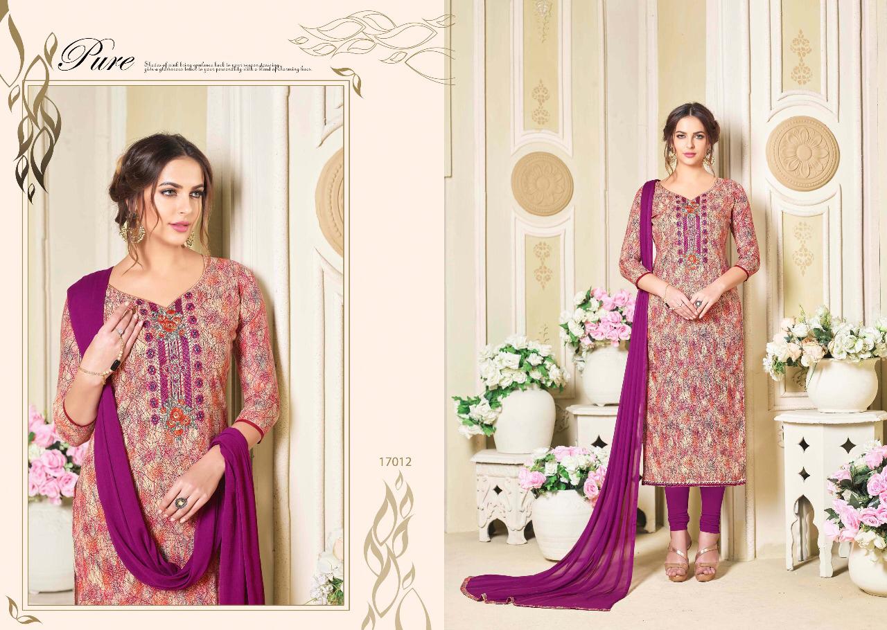 Sale Zyra Vol-17 By Aadesh Dresses 17001 To 17012 Series Indian Traditional Wear Collection Beautiful Stylish Fancy Colorful Party Wear & Occasional Wear Cambric Cotton With Printed Dress At Wholesale Price